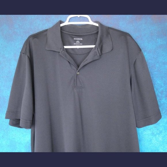 George Men's Navy Blue Golf Polo Shirt Size Large - Picture 3 of 6